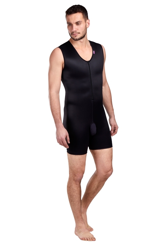 Kompresní pooperační pánská bandáž MGm Comfort se zapínáním na zip - Lipoelastic.cz