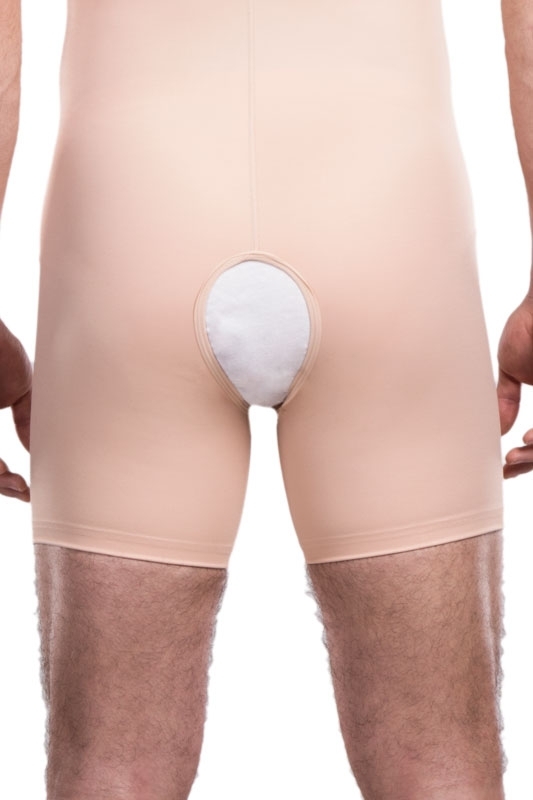 Kompresní pooperační pánská bandáž MGm Comfort se zapínáním na zip - Lipoelastic.cz