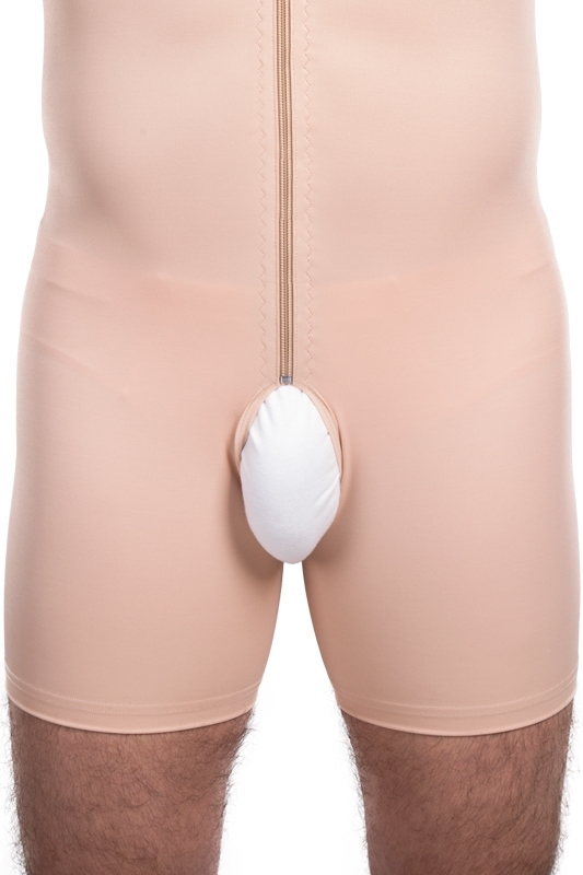 Kompresní pooperační pánská bandáž MGm Comfort se zapínáním na zip - Lipoelastic.cz