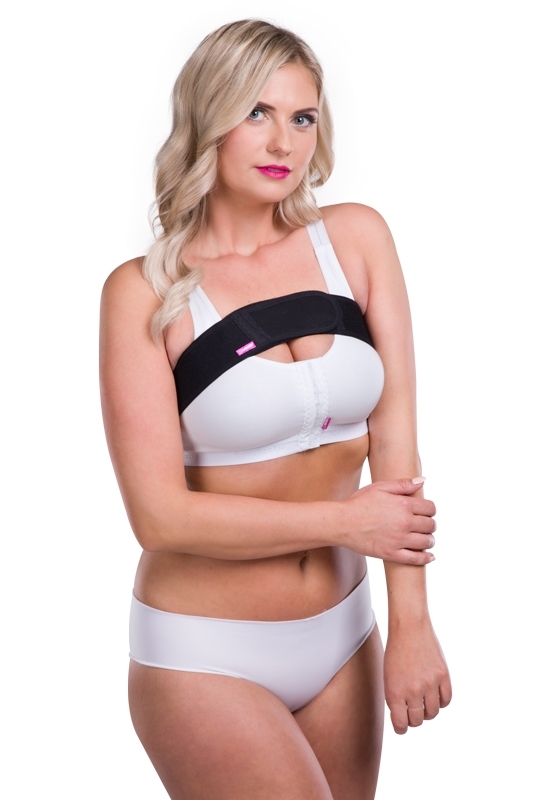 Pooperační tvarovaný prsní stabilizační pás SI na suchý zip  - Lipoelastic.cz