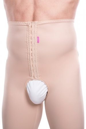 Kompresní pooperační pánské kalhotky TDm Variant se zapínáním na háčky a očka - Lipoelastic.cz